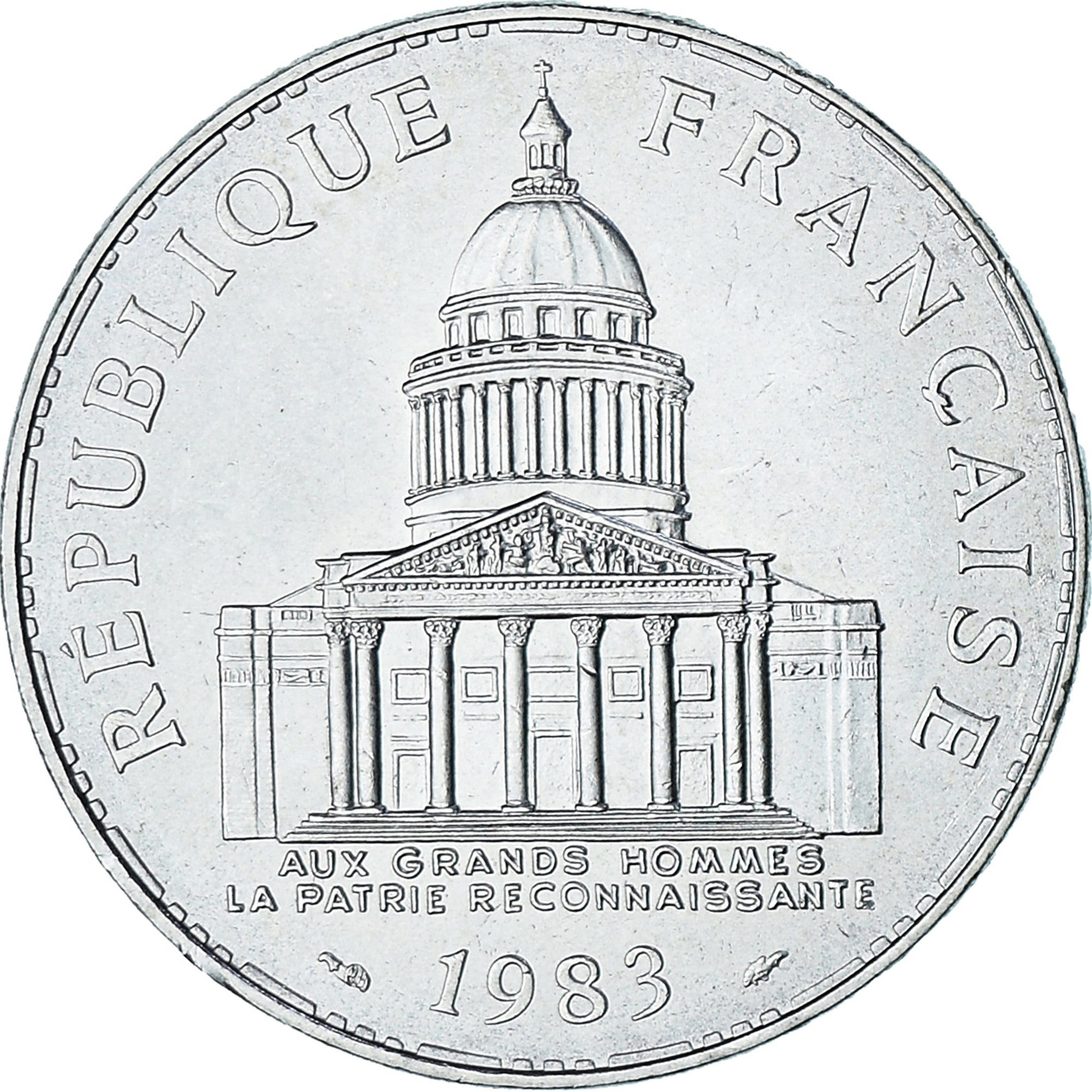 Münze, Frankreich, Panthéon, 100 Francs, 1983, Paris, UNZ, Silber, KM:951.1