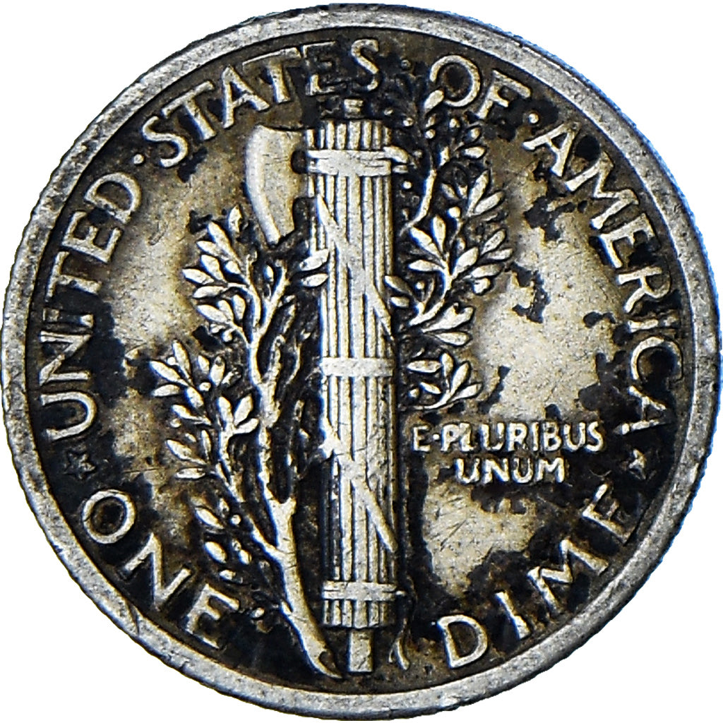 Vereinigte Staaten, Mercury Dime, Dime, 1917, Philadelphia, S, Silber, KM:140