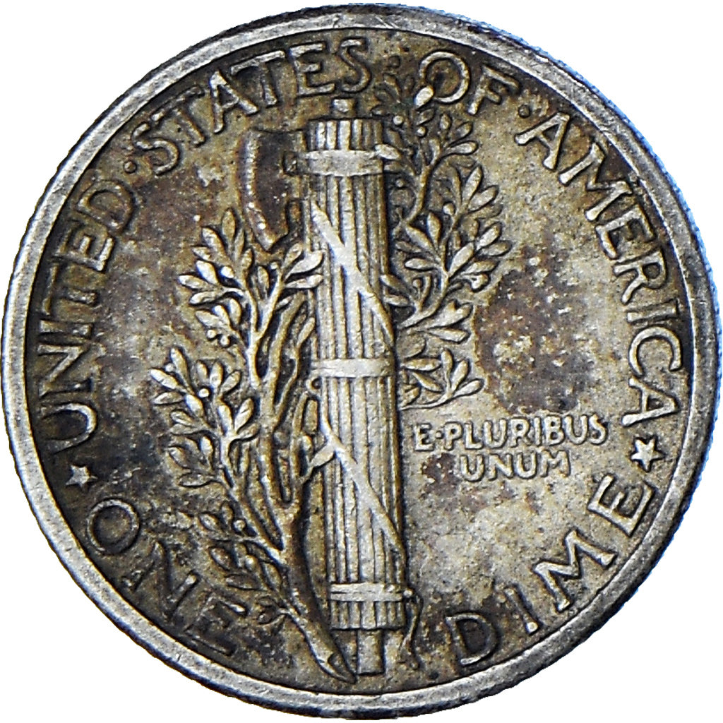 United States, Mercury Dime, Dime, 1926, Philadelphia, EF(40-45), Silver, KM:140