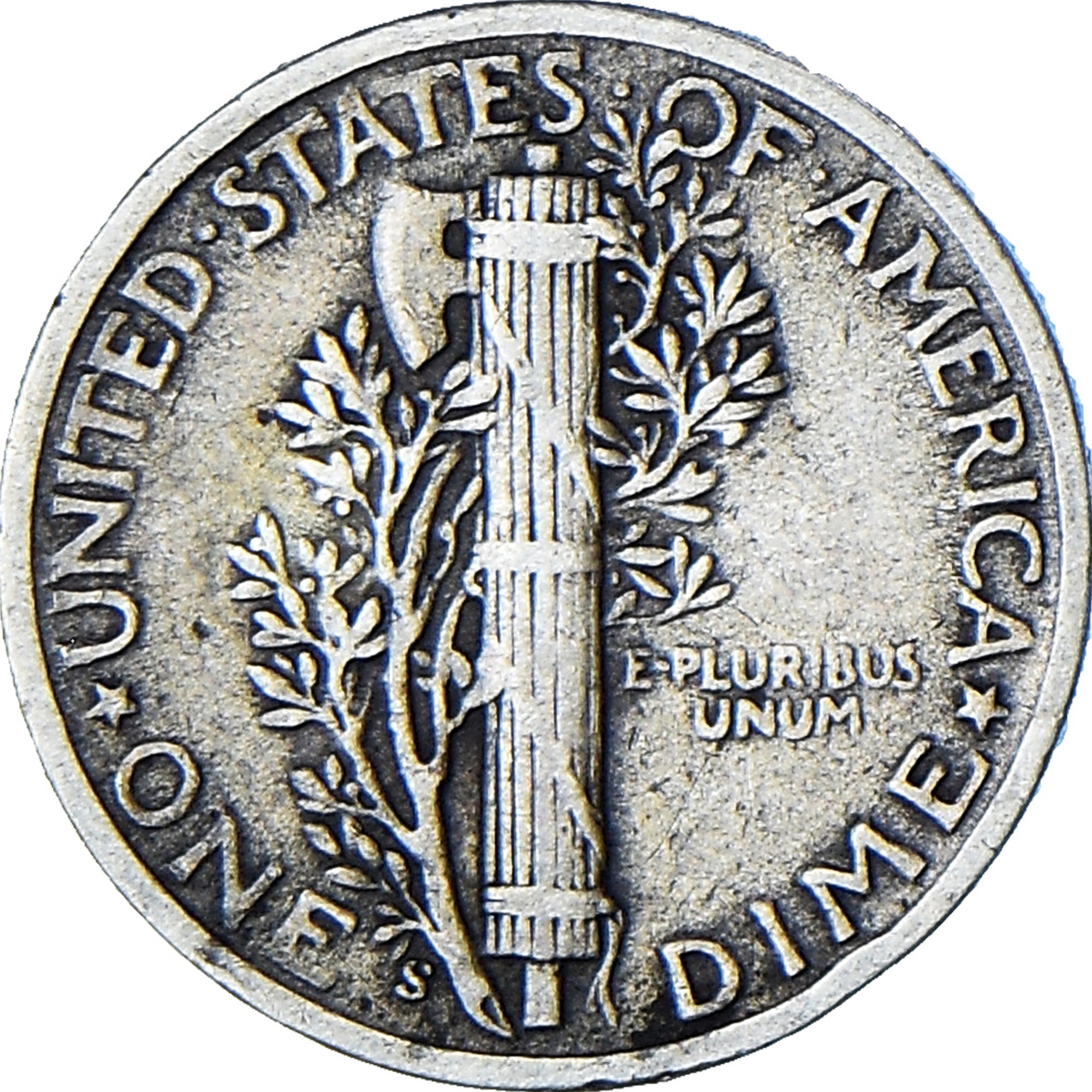 United States, Mercury Dime, Dime, 1944, San Francisco, VF(30-35), Silver