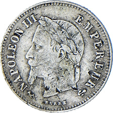 Coin, France, Napoleon III, 20 Centimes, 1866, Bordeaux, VF(30-35), Silver
