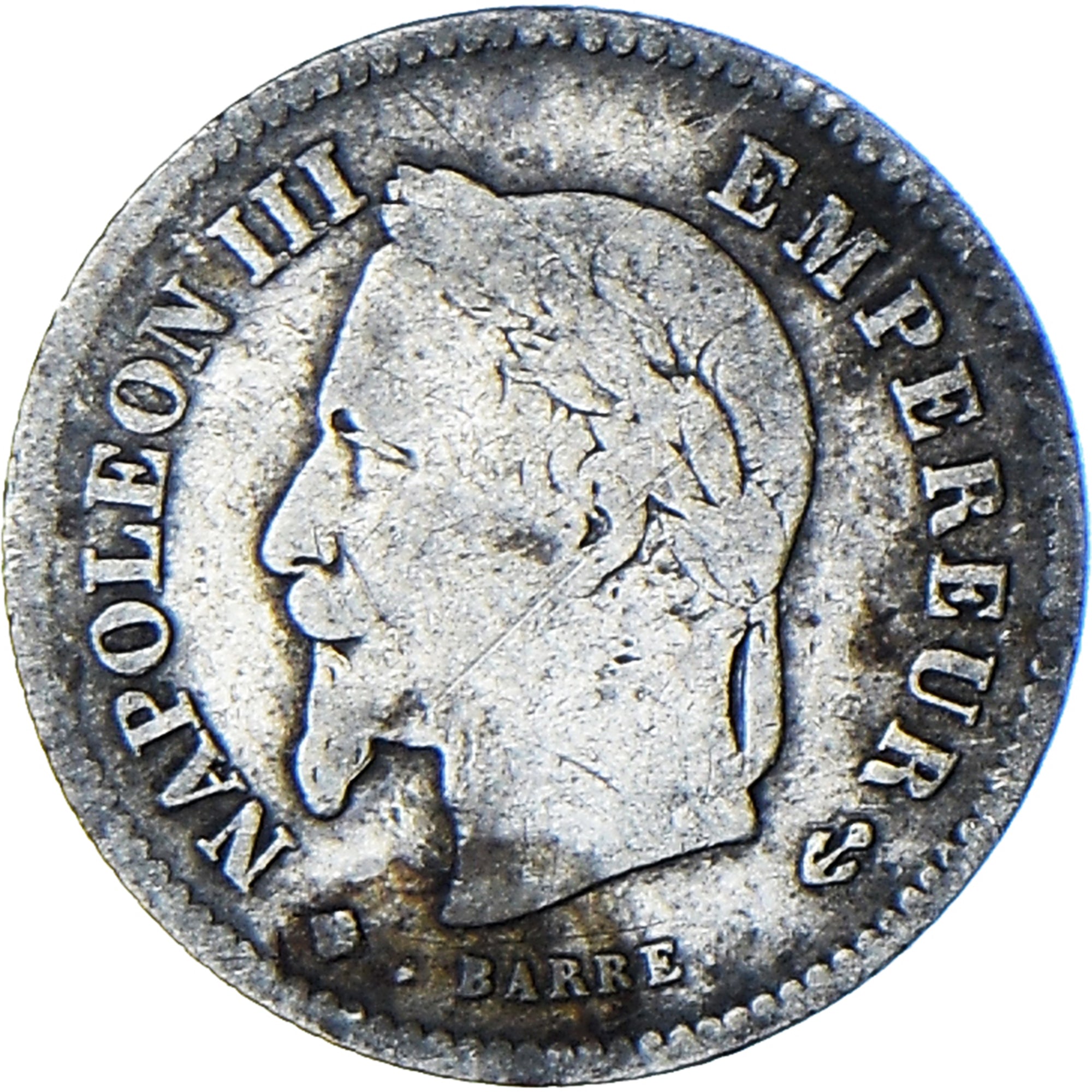 Munten, Frankrijk, Napoleon III, 20 Centimes, 1867, Strasbourg, FR, Zilver