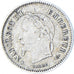 Moeda, França, Napoleon III, 20 Centimes, 1867, Strasbourg, VF(30-35), Prata