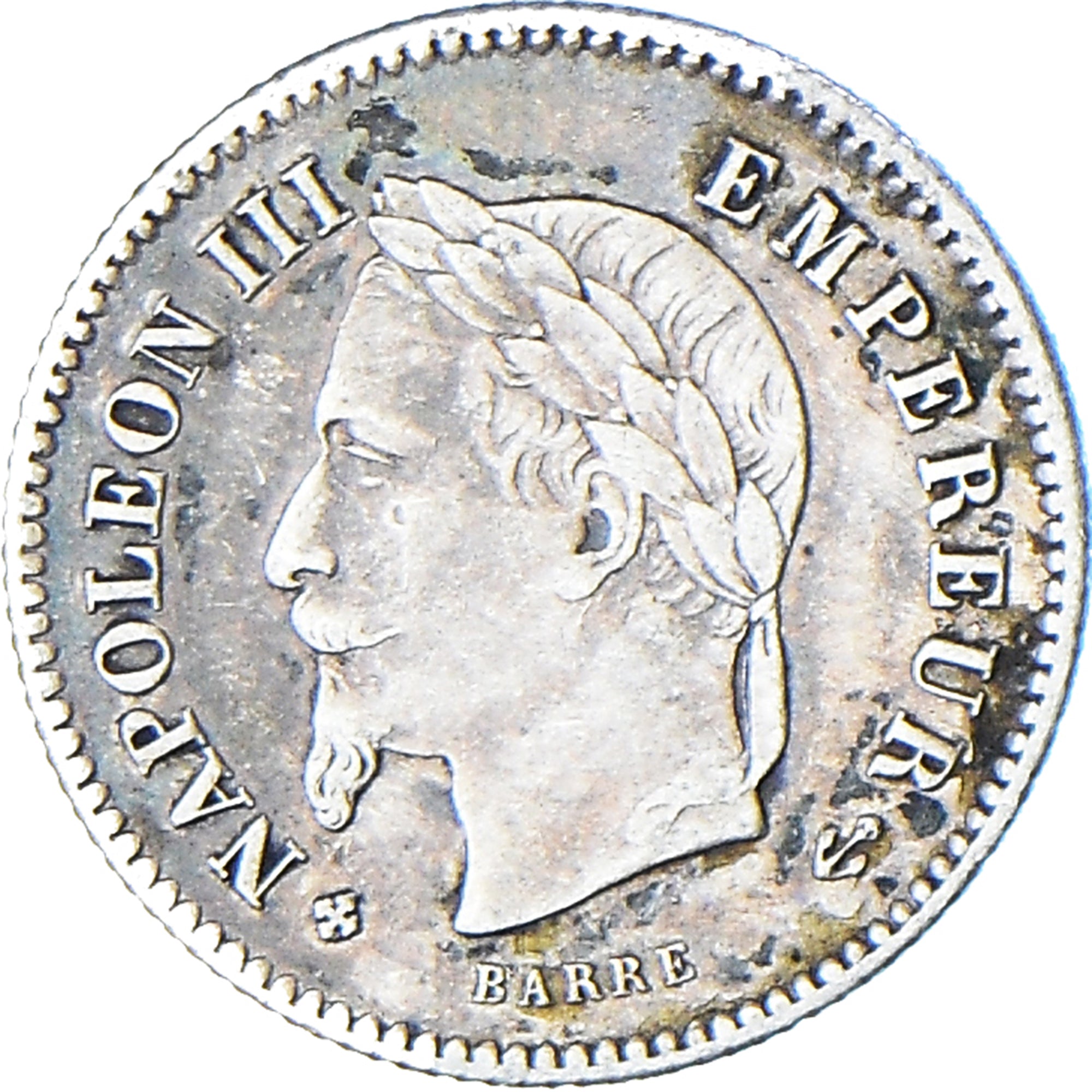 Coin, France, Napoleon III, 20 Centimes, 1867, Strasbourg, EF(40-45), Silver