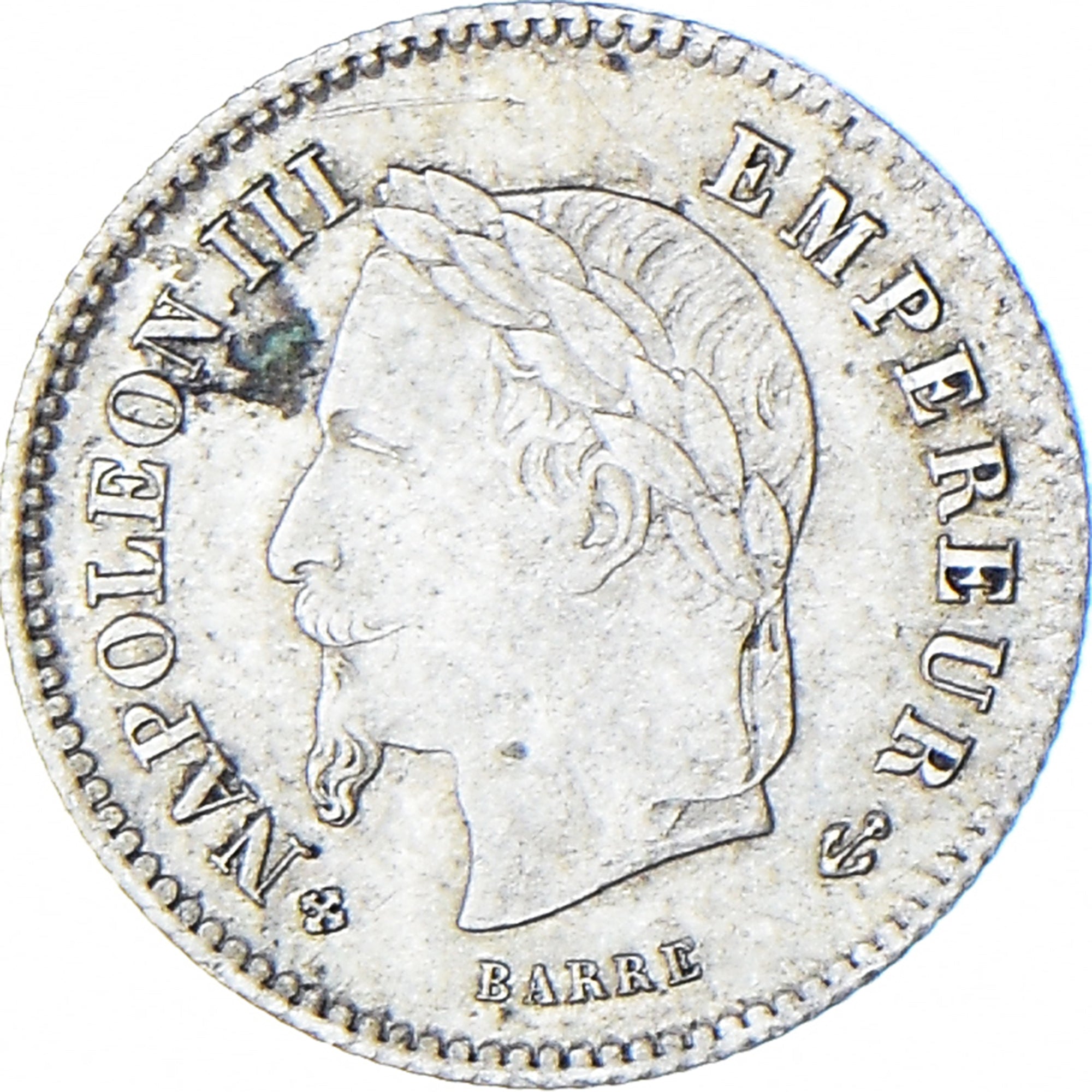 Coin, France, Napoleon III, 20 Centimes, 1867, Strasbourg, AU(50-53), Silver