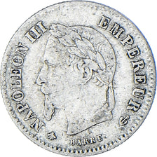 Monnaie, France, Napoleon III, 20 Centimes, 1867, Paris, TB+, Argent