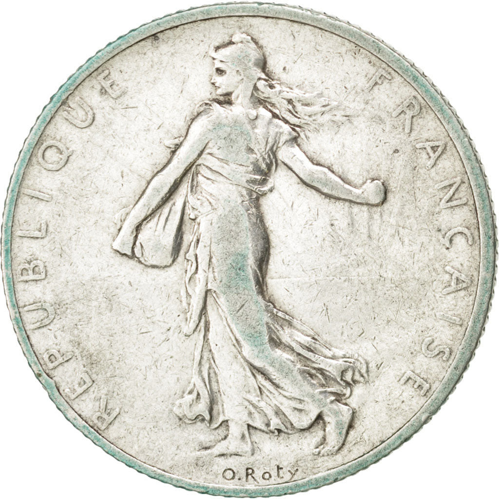 Monnaie, France, Semeuse, 2 Francs, 1908, TTB, Argent, KM:845.1, Gadoury:532