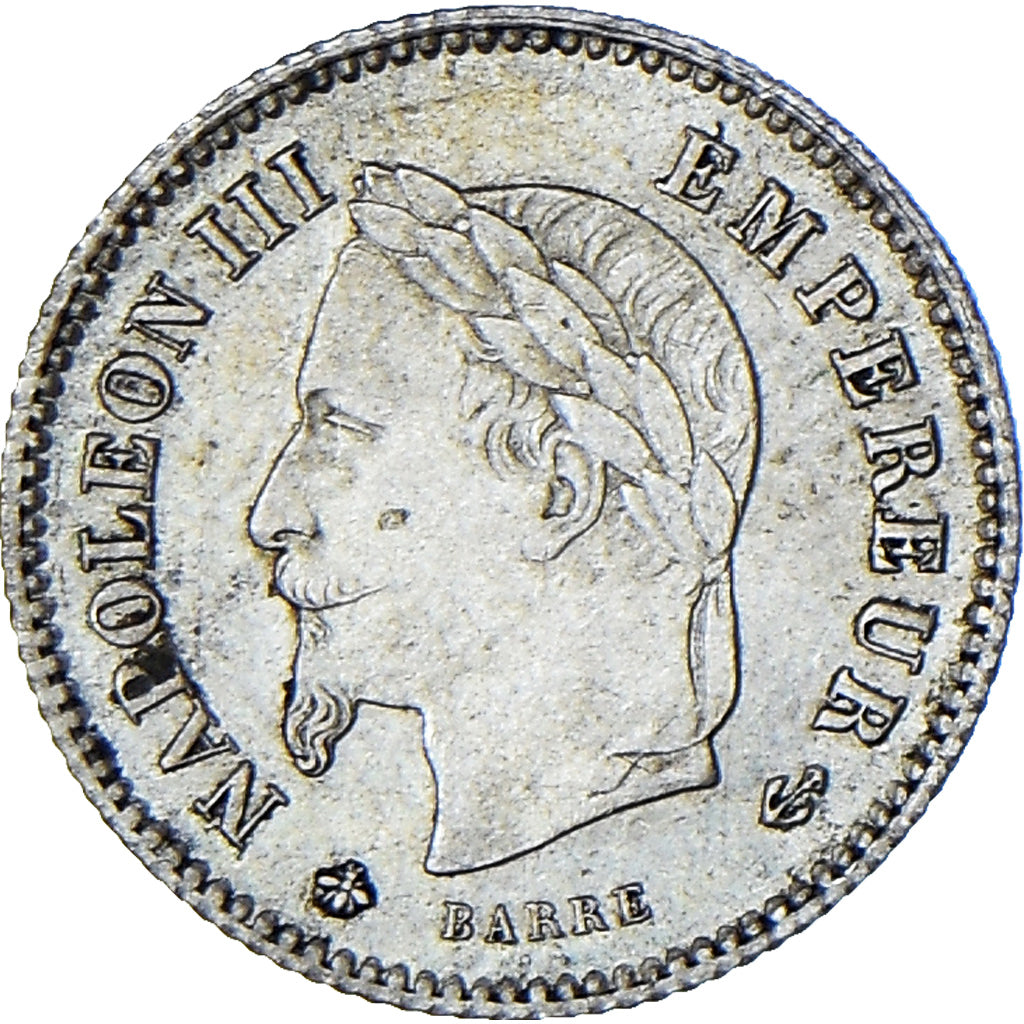 Coin, France, Napoleon III, 20 Centimes, 1867, Paris, AU(55-58), Silver