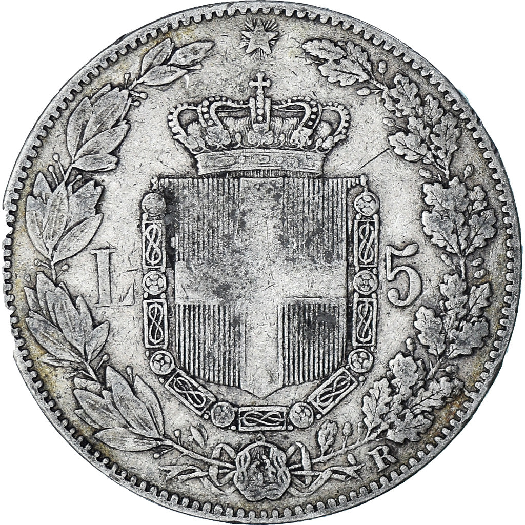Monnaie, Italie, Umberto I, 5 Lire, 1879, Rome, TTB, Argent, KM:20