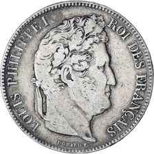 Coin, France, Louis-Philippe, 5 Francs, 1832, Nantes, VF(20-25), Silver
