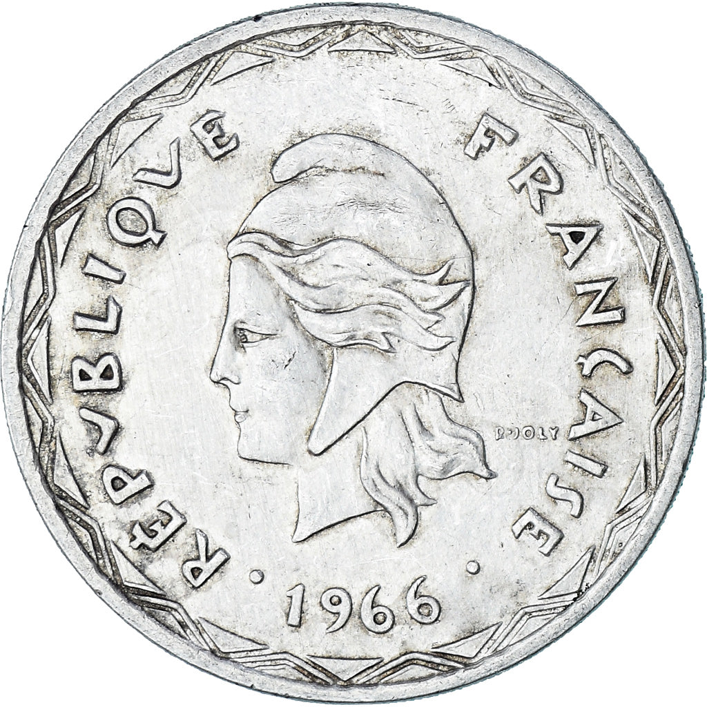 Coin, New Hebrides, 100 Francs, 1966, Paris, AU(50-53), Silver, KM:1