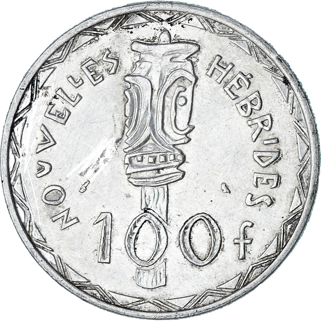 Coin, New Hebrides, 100 Francs, 1966, Paris, AU(50-53), Silver, KM:1