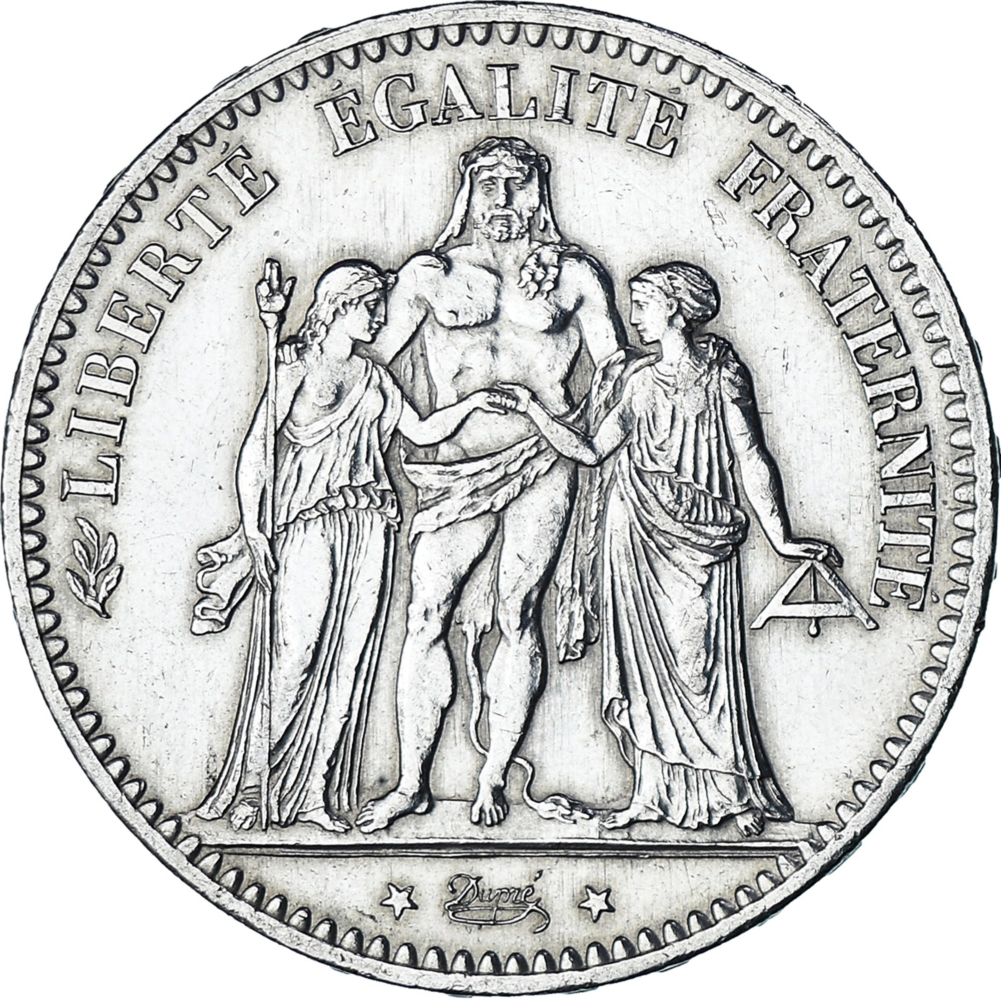 Monnaie, France, Hercule, 5 Francs, 1877, Paris, SUP, Argent, Gadoury:745a