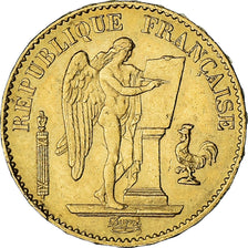 Moneta, Francia, Génie, 20 Francs, 1878, Paris, BB+, Oro, KM:825, Gadoury:1063