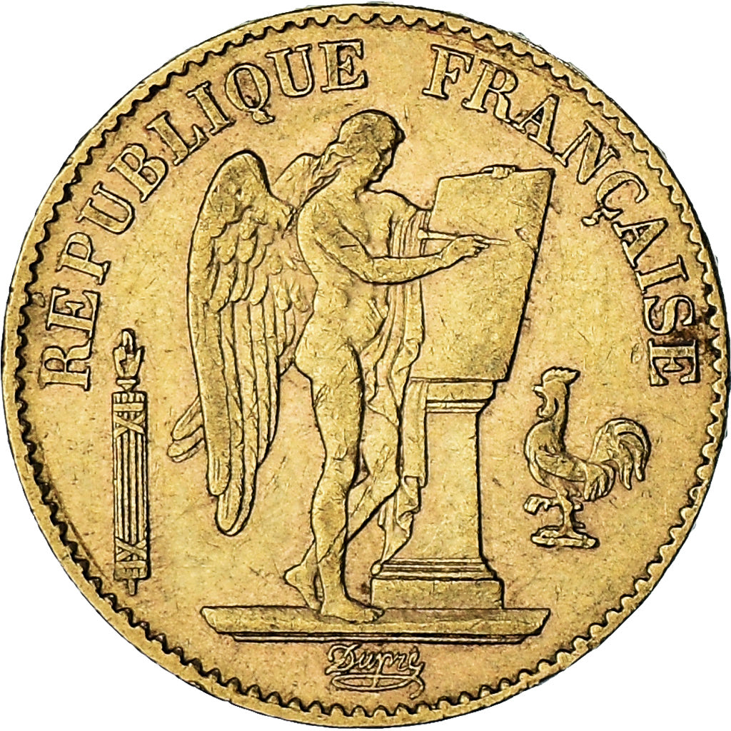 Münze, Frankreich, Génie, 20 Francs, 1890, Paris, SS, Gold, KM:825