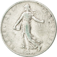 Munten, Frankrijk, Semeuse, 2 Francs, 1912, ZF, Zilver, KM:845.1, Gadoury:532