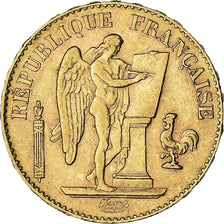 Coin, France, Génie, 20 Francs, 1898, Paris, AU(50-53), Gold, KM:825