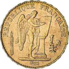 Munten, Frankrijk, Génie, 20 Francs, 1898, Paris, PR, Goud, KM:825