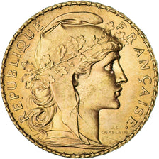 Coin, France, Marianne, 20 Francs, 1910, Paris, MS(60-62), Gold, KM:857