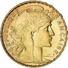 Moneda, Francia, Marianne, 20 Francs, 1911, Paris, EBC, Oro, KM:857