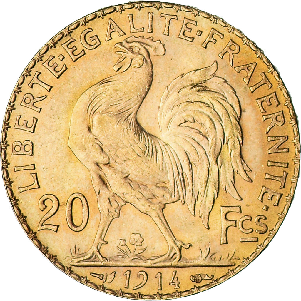 Monnaie, France, Marianne, 20 Francs, 1914, Paris, SUP+, Or, Gadoury:1064a