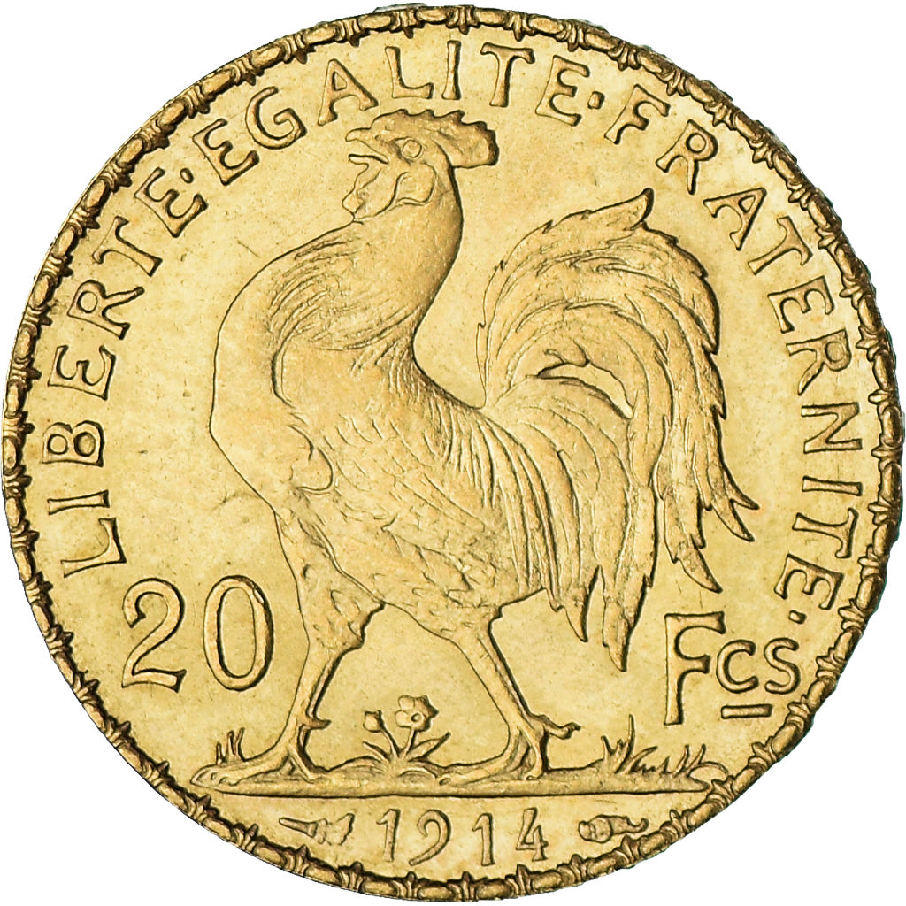 Monnaie, France, Marianne, 20 Francs, 1914, Paris, SUP, Or, Gadoury:1064a