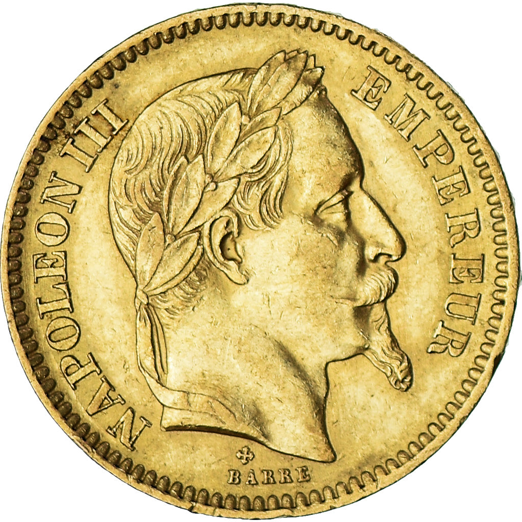 Monnaie, France, Napoleon III, 20 Francs, 1864, Strasbourg, TTB, Or