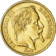 Münze, Frankreich, Napoleon III, 20 Francs, 1865, Strasbourg, SS+, Gold