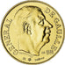 France, Medal, Général De Gaulle, 1980, Module de 20 francs, MS(65-70), Gold