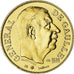 France, Medal, Général De Gaulle, 1980, Module de 20 francs, MS(65-70), Gold