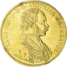 Moneta, Austria, Franz Joseph I, 4 Ducat, 1915, Vienne, Official restrike, BB+