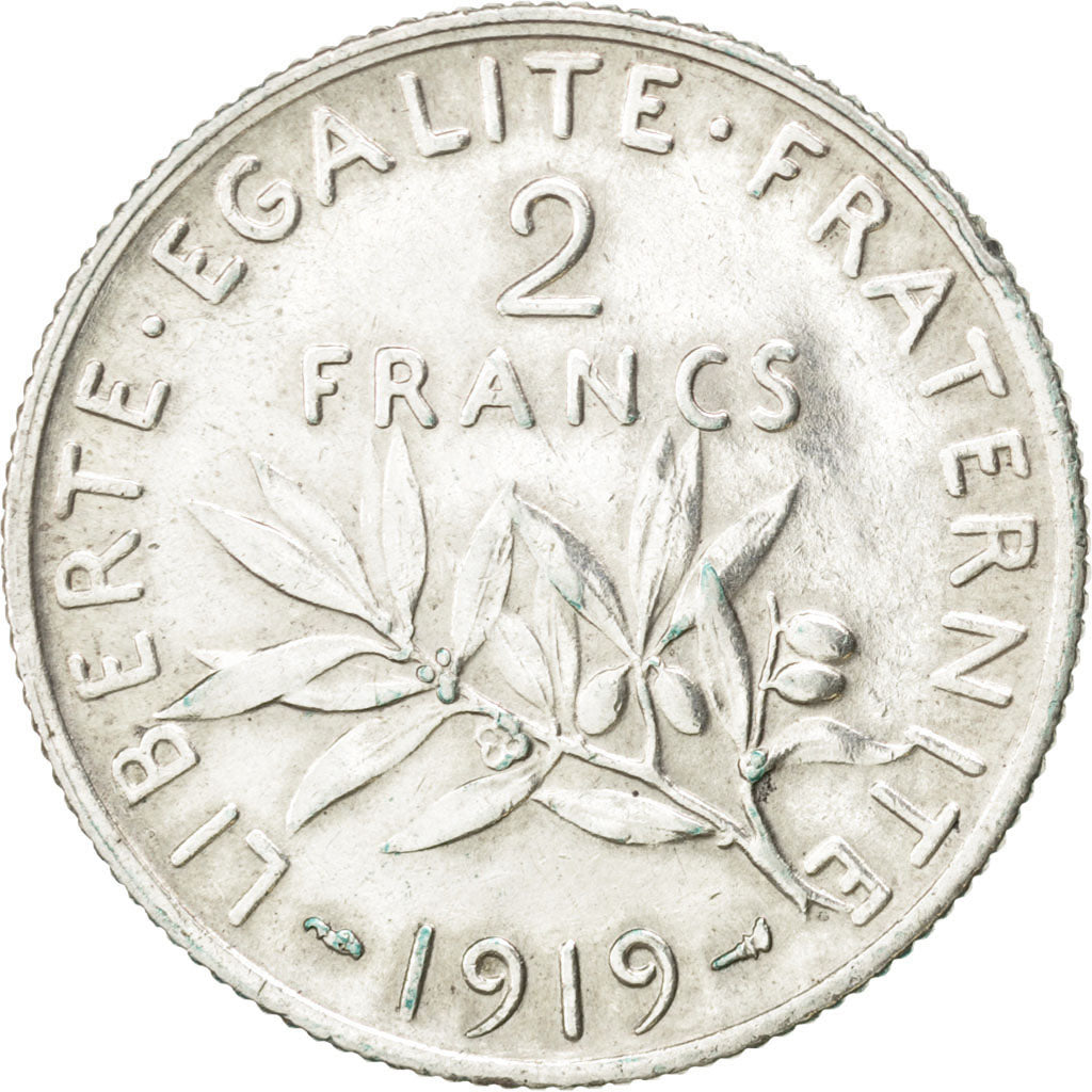 IIIème République, 2 Francs Semeuse 1919, KM 845.1
