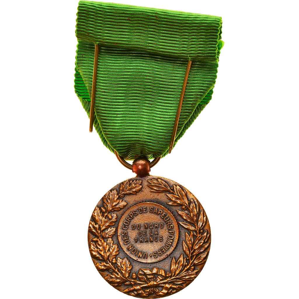 France, Union des Corps de Sapeurs Pompiers du Nord, Médaille, Très bon état