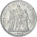 Coin, France, Hercule, 5 Francs, 1878, Bordeaux, AU(50-53), Silver, KM:820.2