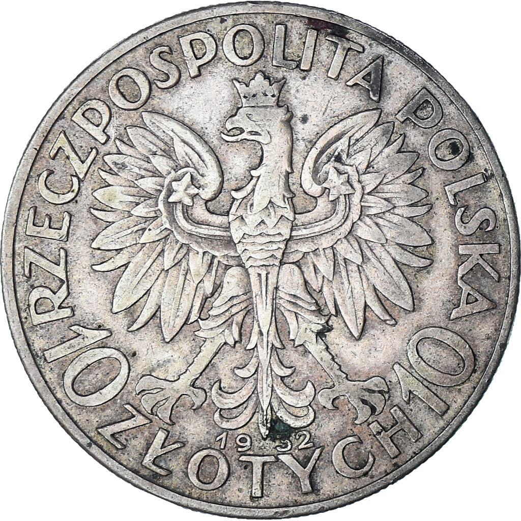 Monnaie, Pologne, 10 Zlotych, 1932, Warsaw, TTB, Argent, KM:22
