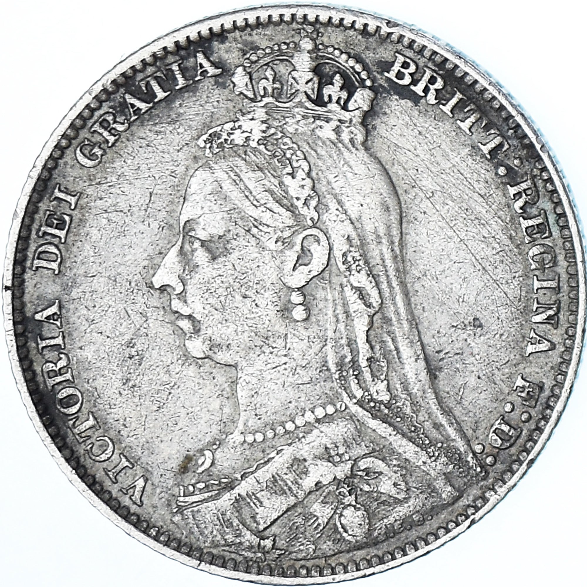 Coin, Great Britain, Victoria, Shilling, 1890, VF(30-35), Silver, KM:774