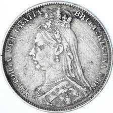 Coin, Great Britain, Victoria, Shilling, 1890, VF(30-35), Silver, KM:774
