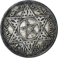 Coin, Morocco, Mohammed V, 100 Francs, 1953, Paris, EF(40-45), Silver, KM:52