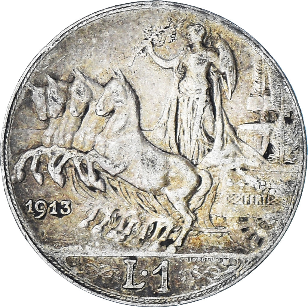 Monnaie, Italie, Vittorio Emanuele III, Lira, 1913, Rome, TTB, Argent, KM:45