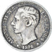 Coin, Spain, Alfonso XII, Peseta, 1876, Madrid, VF(20-25), Silver, KM:672