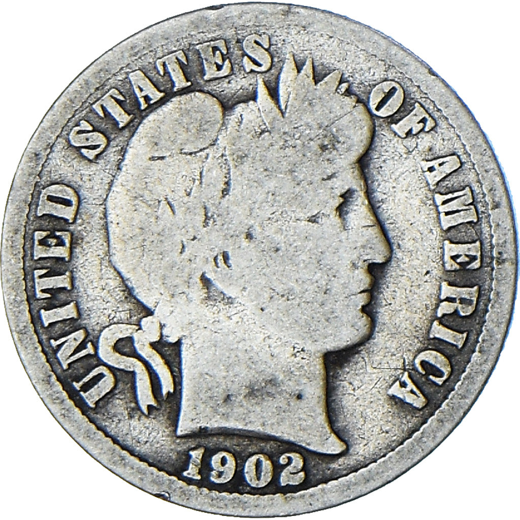 Estados Unidos, Barber Dime, Dime, 1901, Philadelphia, BC, Plata, KM:113