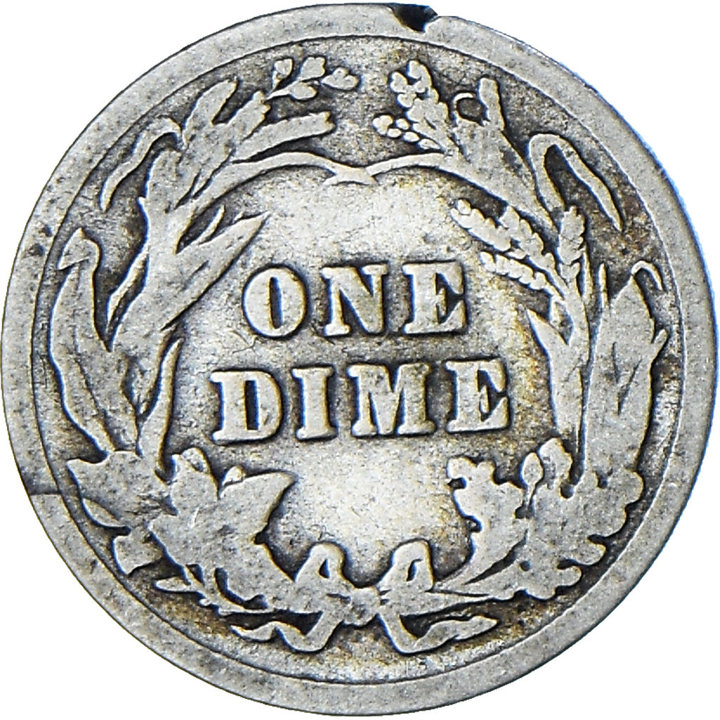 Estados Unidos, Barber Dime, Dime, 1901, Philadelphia, BC, Plata, KM:113