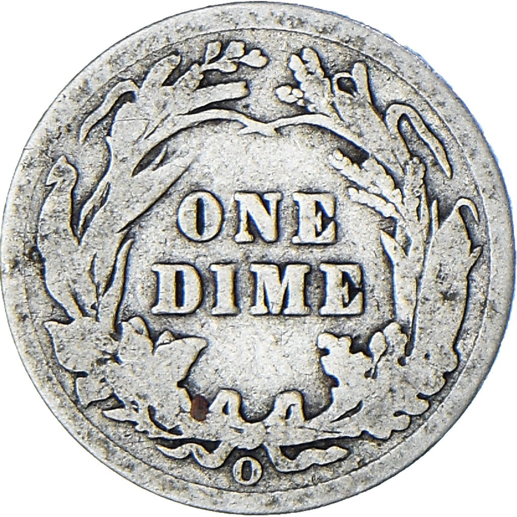 États-Unis, Barber Dime, Dime, 1903, New Orleans, B+, Argent, KM:113