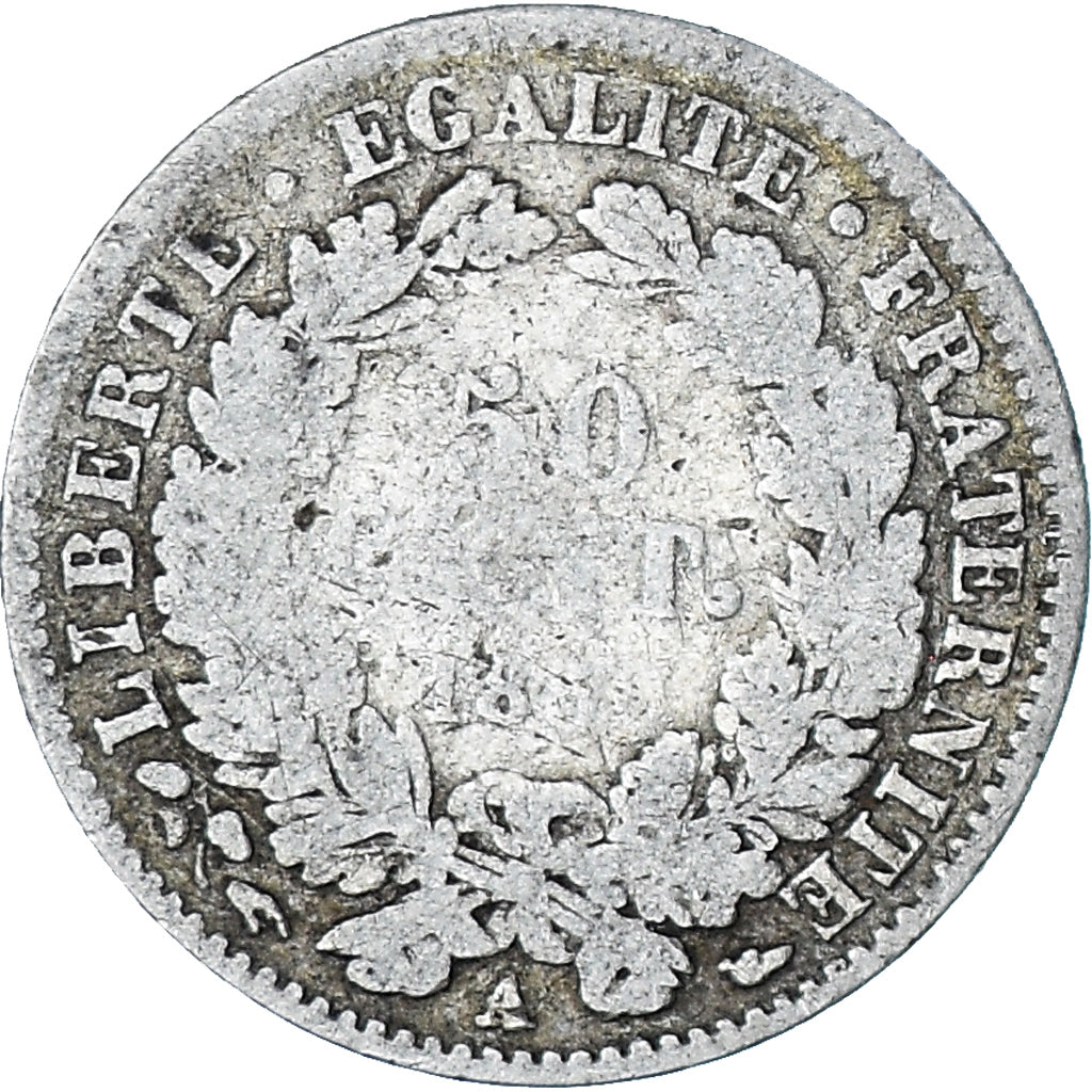 Moneda, Francia, 50 Centimes, 1850, Paris, BC, Plata, KM:769.1, Gadoury:411