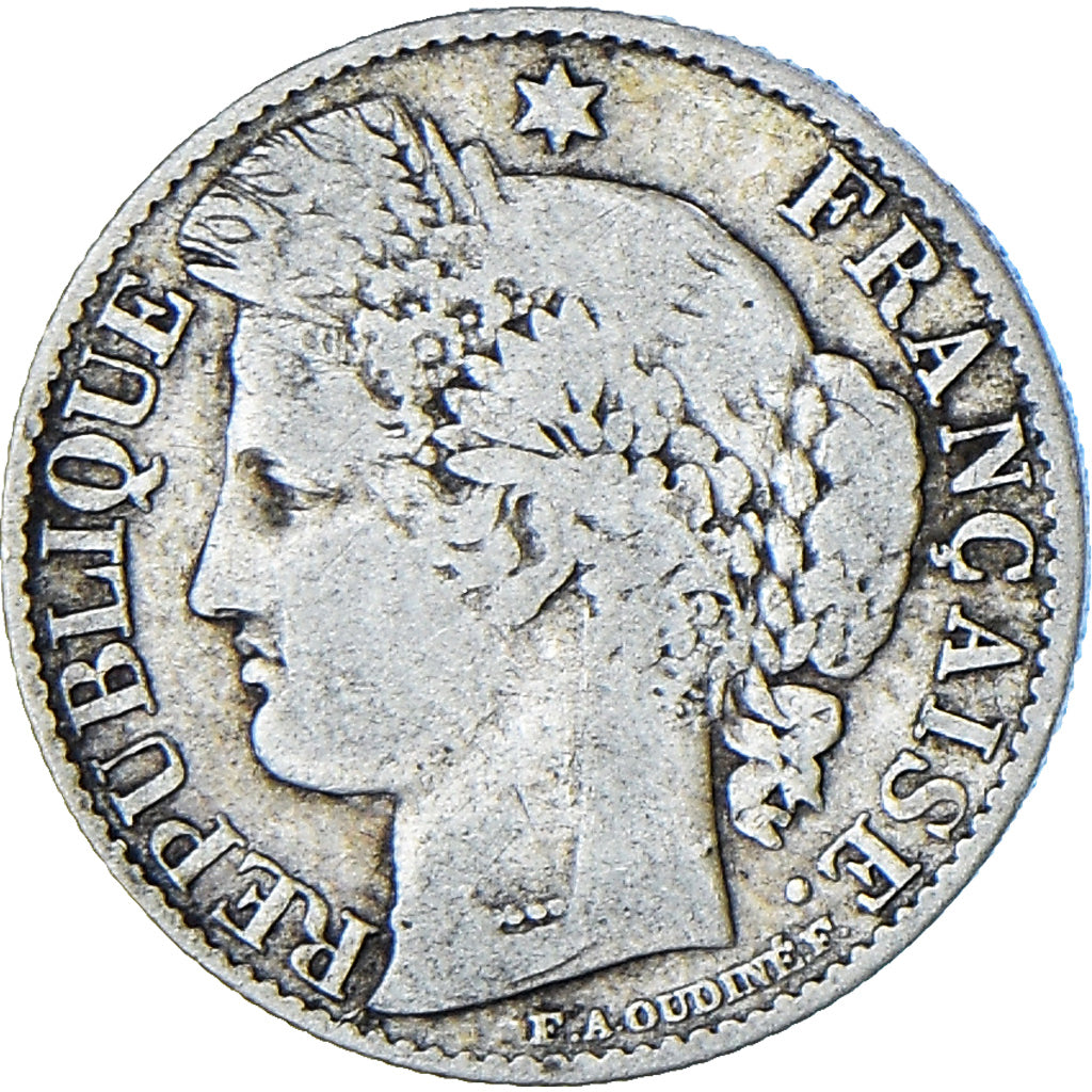 Munten, Frankrijk, Cérès, 50 Centimes, 1882, Paris, ZG+, Zilver, KM:834.1