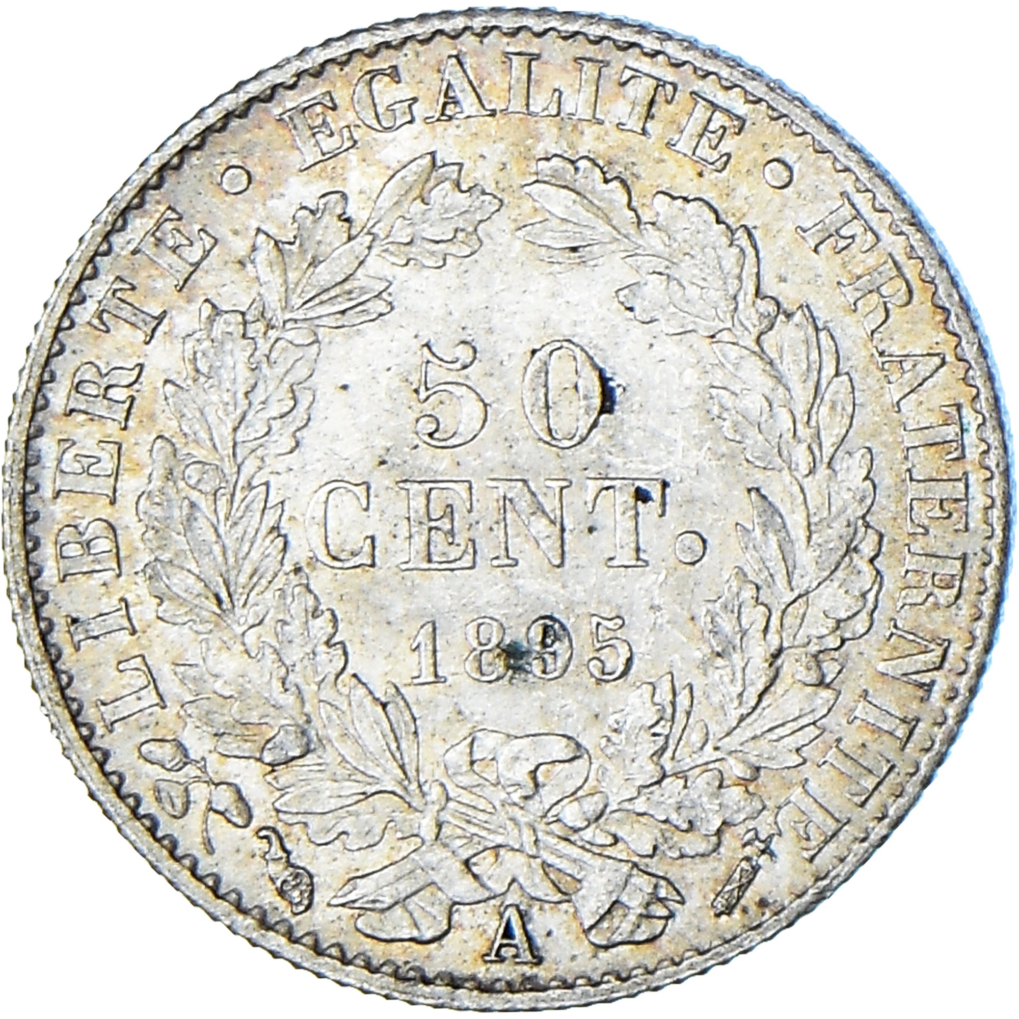 Münze, Frankreich, Cérès, 50 Centimes, 1895, Paris, VZ, Silber, KM:834.1