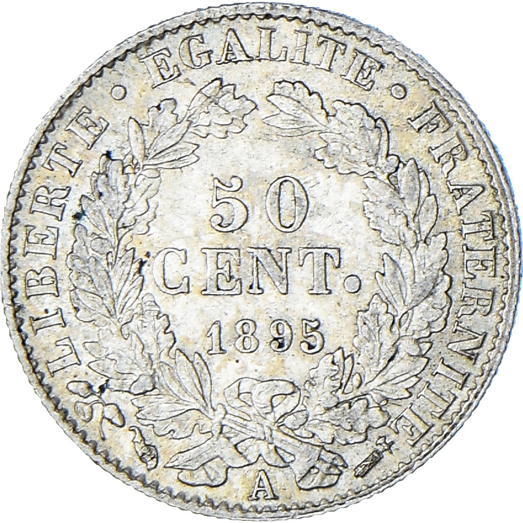 Münze, Frankreich, Cérès, 50 Centimes, 1895, Paris, UNZ, Silber, KM:834.1