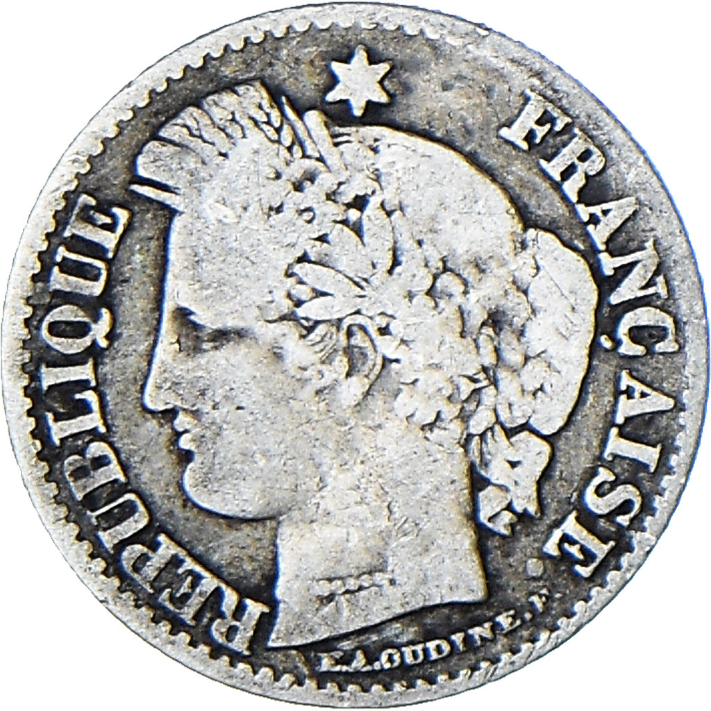 Munten, Frankrijk, Cérès, 20 Centimes, 1851, Paris, ZG+, Zilver, KM:758.1