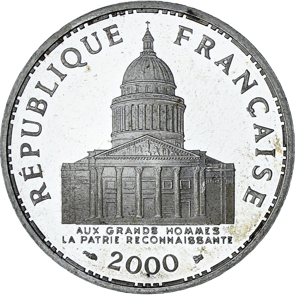 Coin, France, Panthéon, 100 Francs, 2000, Paris, Proof, MS(63), Silver