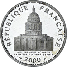Coin, France, Panthéon, 100 Francs, 2000, Paris, Proof, MS(63), Silver